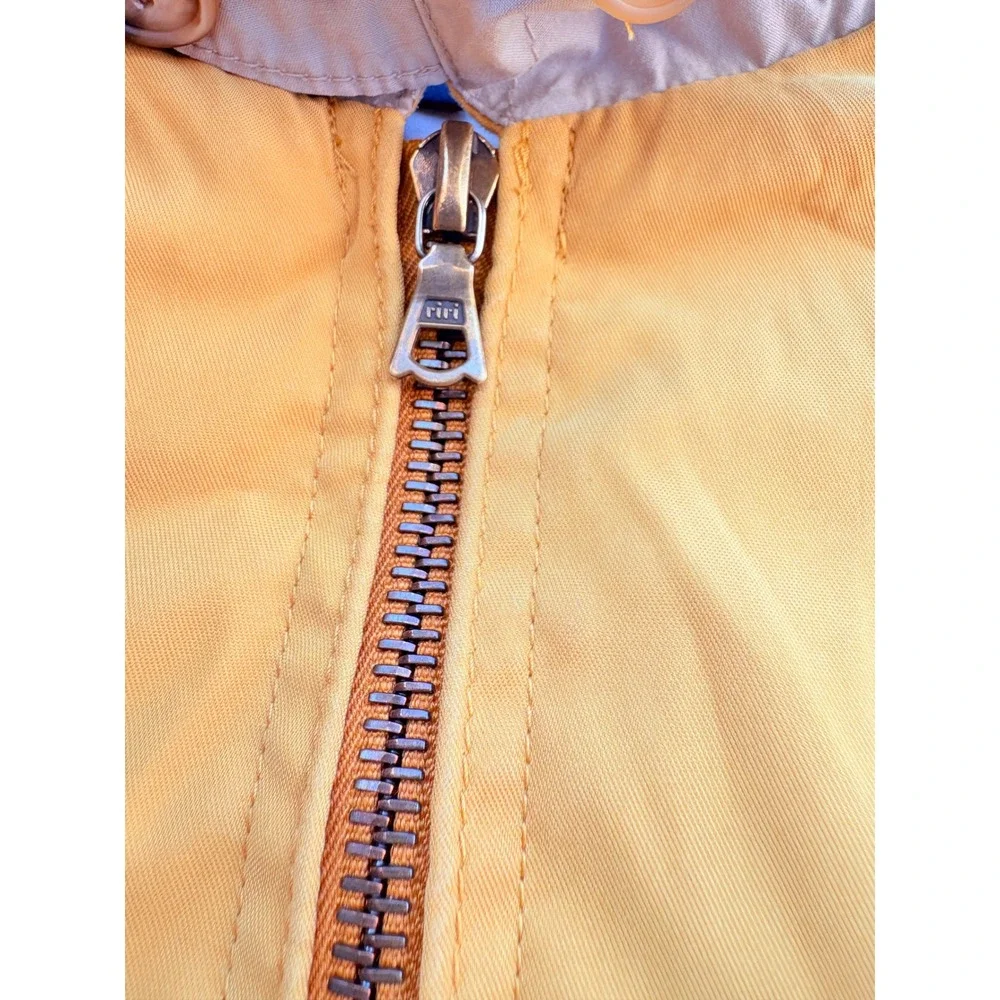 Faconnable Albert Goldberg Mustard‎ Yellow Bomber Jacket Water Repellent Size L